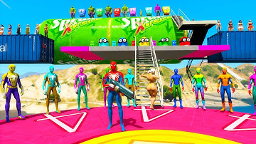 GTA 5 Epic Ragdolls | Spiderman and Super Heroes Minion Jumps/fails (Euphoria Physics) Episode 548