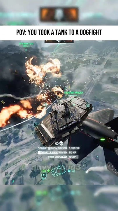 Insane Flying Tank vs Jet on BF 2042