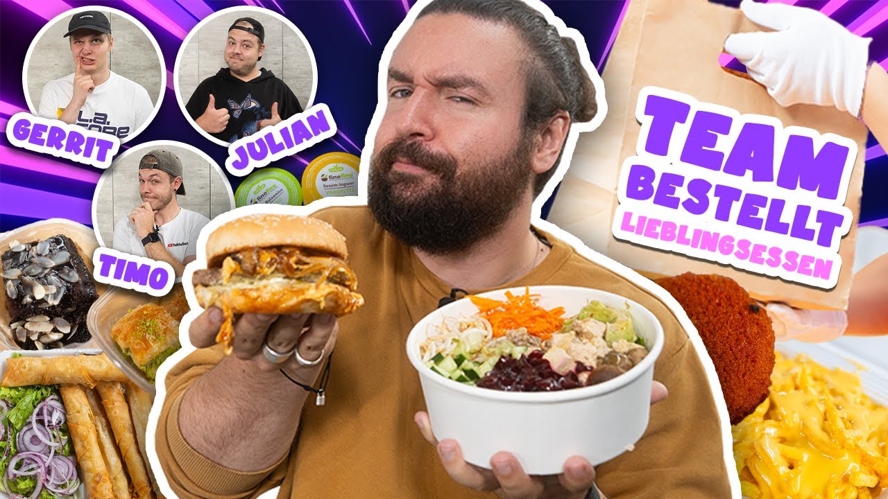 1 TAG LIEBLINGSESSEN BESTELLBEWERTUNGEN von meinem TEAM raten