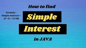 How to find Simple Interest through a Java program || Java Programming Tutorials