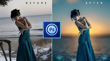 PS Touch Tutorial - Fantasy Sunset Colour Effects | Photoshop apk Tutorial✓