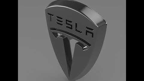 3D Model of Tesla Logo Review