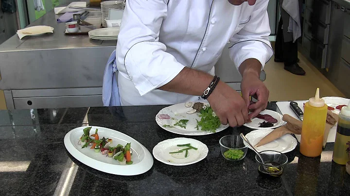 3 Michelin star Klaus Erfort makes his signature d...