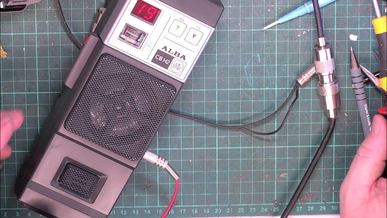 Alba CBH2 CB27/81 UK FM 2W 40ch handheld CB radio servicing YouTube