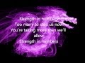 Strength In Numbers - Trapt - Lyrics