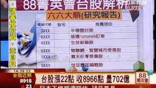 王信傑-0418 9000大換手 蘋概.物聯網看旺∣88菁英會∣三立財經台CH88