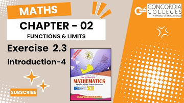 🎓 Exercise 2.3 – Introduction 4 | Functions & Limits |Class 12 Maths Chapter 2 | Sindh Board | Urdu