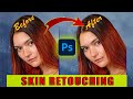 Skin retouching in Photoshop 2025