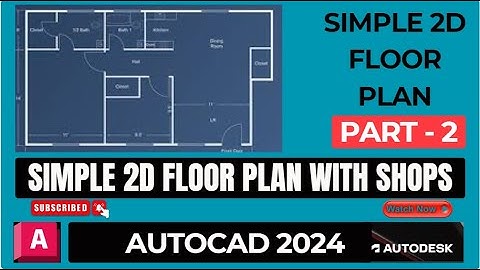 Making a Simple floor plan with shops in AutoCAD 2024 | Part 2