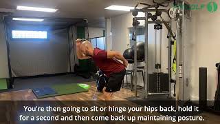 Club Behind the Spine Hip Hinge for Golfers: Perfect Your Posture & Set-Up for a Better Swing