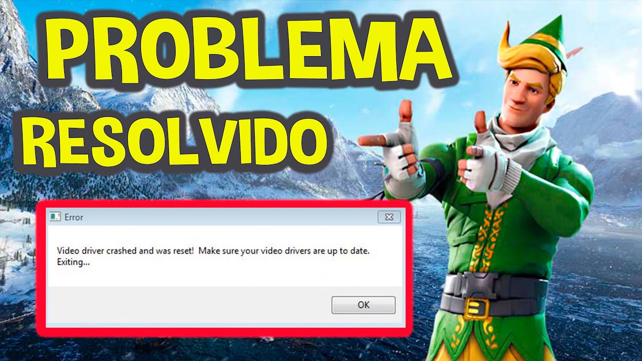 Video driver crashed and was reset! Make sure your video drivers are up to date. Exiting...