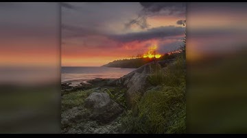 Doodling in NVIDIA Canvas - AI generated realistic landscapes