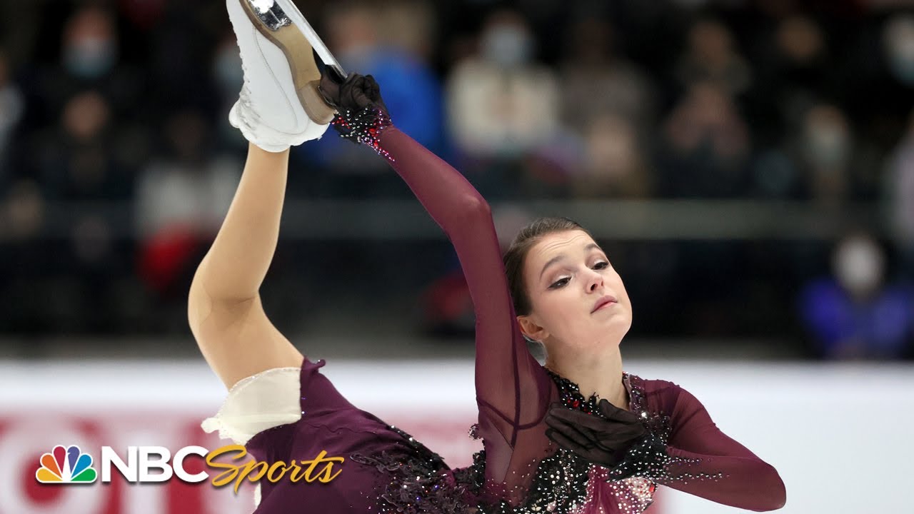 Shcherbakovas dazzling free skate earns silver medal at Euros NBC Sports 
