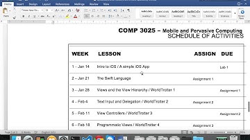 COMP3025 - W2016 - Lesson 1 - Part 1 - Recording