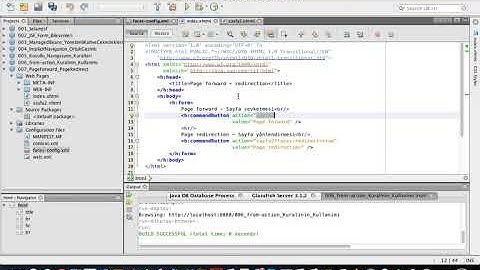 JSF 025 Page Forward Page Redirect