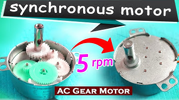 Inside of a synchronous motor । synchronous motor । ac gear motor । how to work synchronous motor