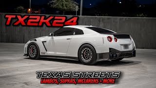TX2K24 Street Science 1100HP GTR vs Twin Turbo Lambos, McLaren, MK4 and MK5 Supras