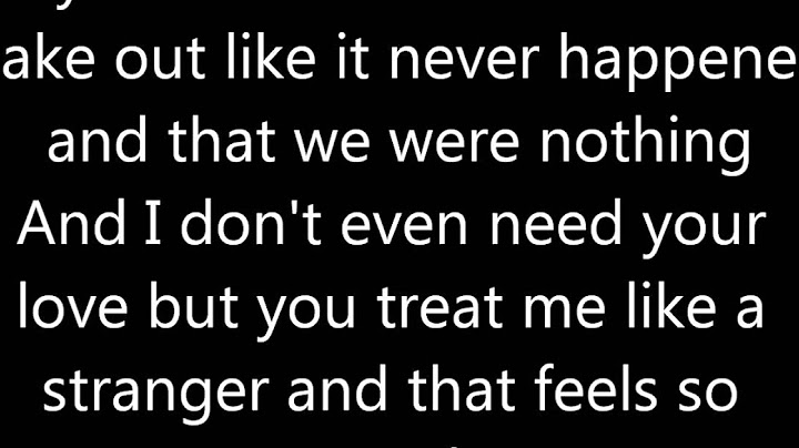 Somebody That I Used to Know Lyric Video version - Lyric Video performance video thumbnail