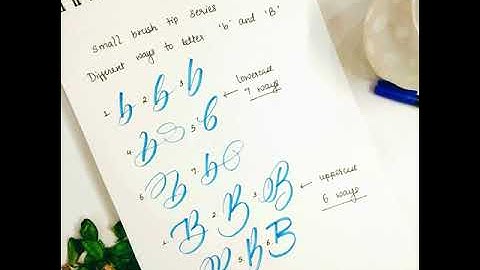 Brush calligraphy for beginners uppercase and lowercase 