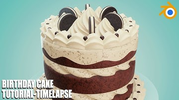 Blender Tutorial-3D Birthday Cake