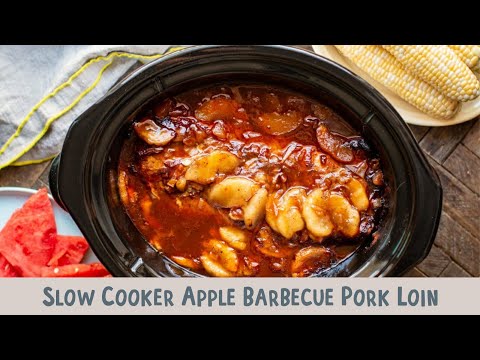Slow Cooker Apple Barbecue Pork Loin