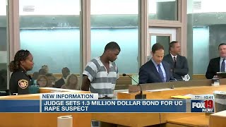 Judge sets $1.3 million bond for UC rape suspect