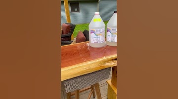 This Outdoor Live Edge Bar Top Will Blow Your Mind – Epoxy Resin Perfection!  #epoxyresintable