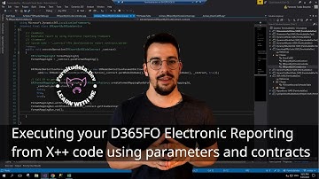 Executing your D365FO Electronic Reporting from X++ code using parameters and contracts