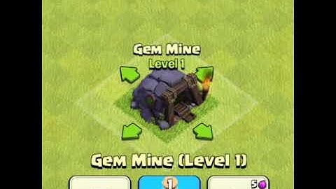 Gem Mine Level 1 To Max | Clash Of Clans #shorts