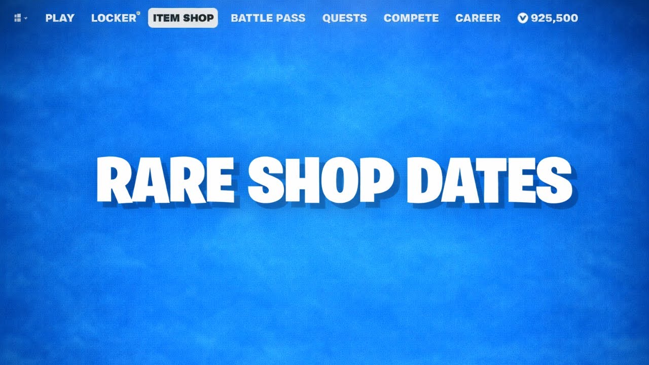 RARE SKINS RETURNING WITH DATES…