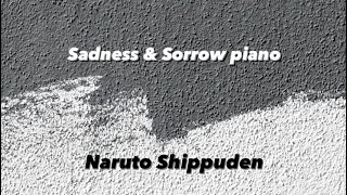Sadness and sorrow(naruto shippuden) theme EASY on piano.