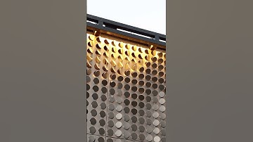 Metal Facade That Changes With Light | Parametric Design Magic