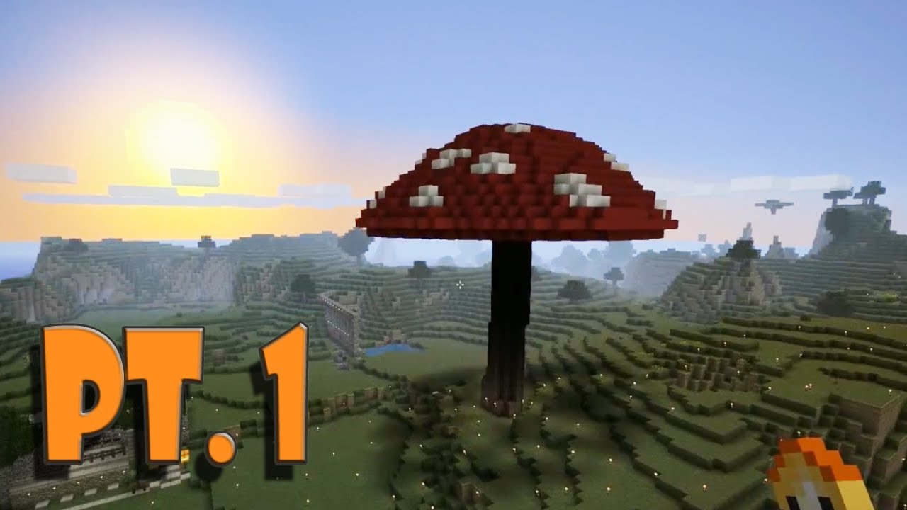 Minecraft Giant Mushroom and Farm (Tutorial Pt. 1) - YouTube