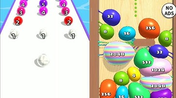 Marble Run 3D Vs Blob Merge 3D Gameplay Android & Relaxing sounds ASMR