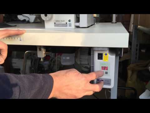 Demonstrating how easy it is to use a Jack Energy Efficient Servo Motor on Industrial Sewing Machine
