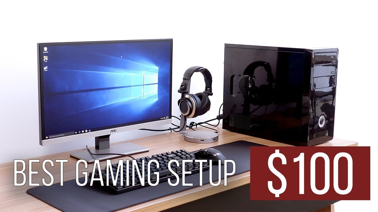 Best 100 Gaming Setup 2018 Budget Gaming Setup Youtube