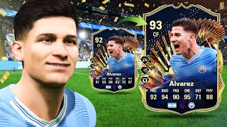 93 TOTS Upgrade Series Evolution Alvarez.. Just WATCH THIS! 🔥 FC 24 Player Review