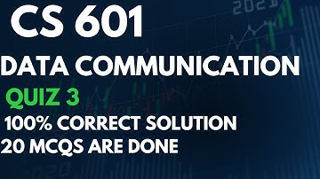 CS 601-GRADE QUIZ -QUIZ 3 -SOLUTION FALL