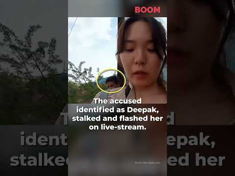 Korean Woman Harassed In Jodhpur While Live-Streaming | #shorts | Korean Female Youtuber | BOOM