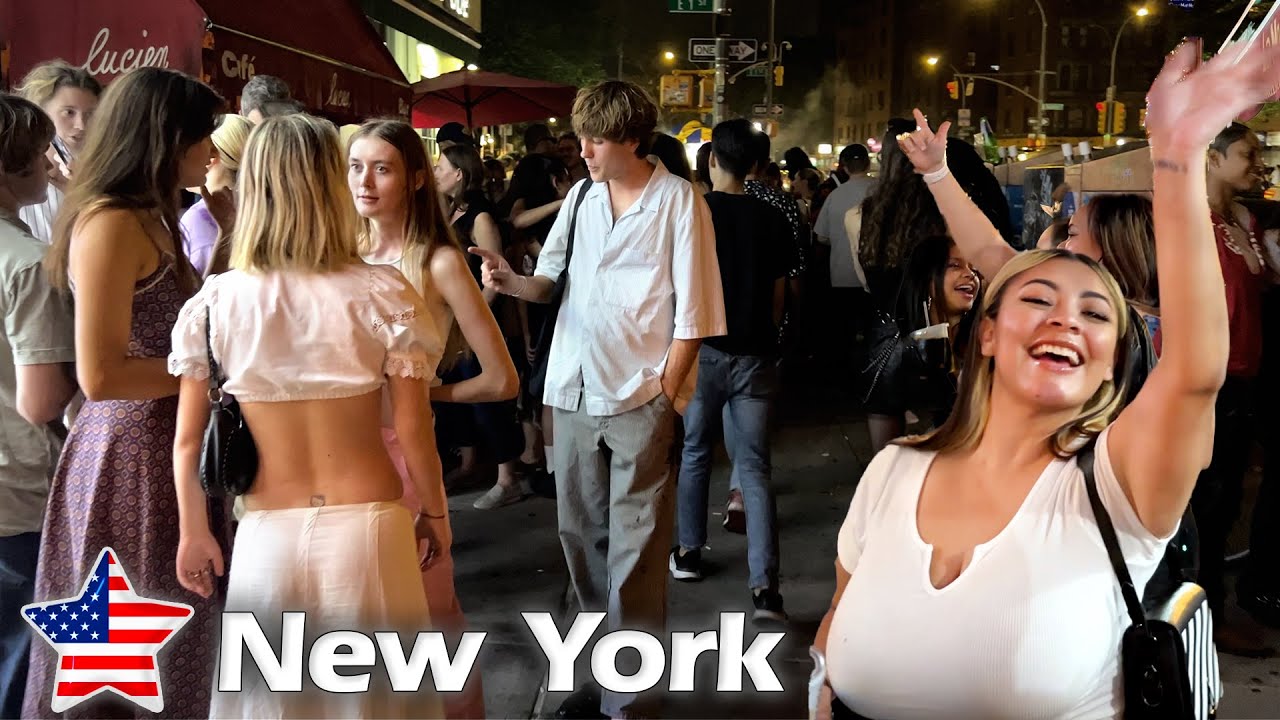 ⁣NEW YORK NIGHTLIFE DISTRICTS TOUR : BUSIEST SPOTS: Best Places to Visit ▶ FULL WALK