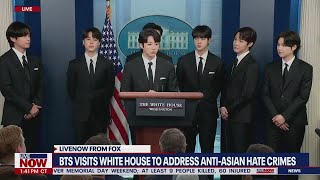 BTS address anti-Asian hate at White House press briefing | LiveNOW from FOX