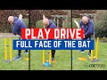 How to play drive while presenting full face of the bat  cricket coaching