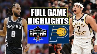 San Antonio Spurs vs Indiana Pacers FULL Game Highlights | March 3 | 2024 NBA Season