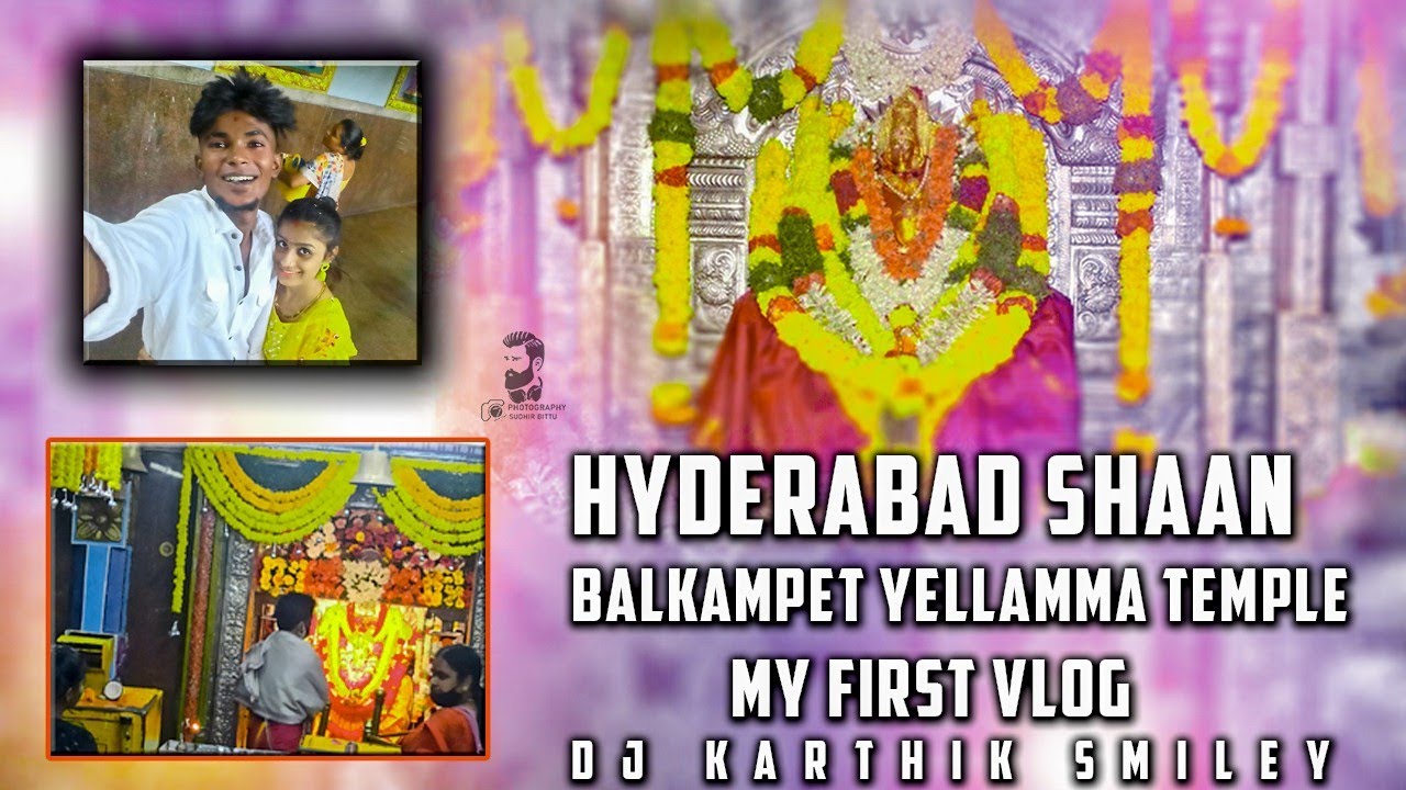 My Wife Birthday Special || Balkampet Temple Vlog || Karthik Smiley || Evil Cutie #djkarthiksmiley46