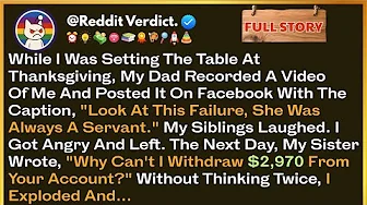 While I Was Setting The Table At Thanksgiving, My Dad Recorded A Video Of Me And Posted It On...