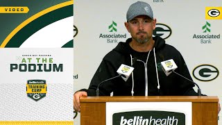 Matt LaFleur: 'Every rep these guys get is absolutely critical'