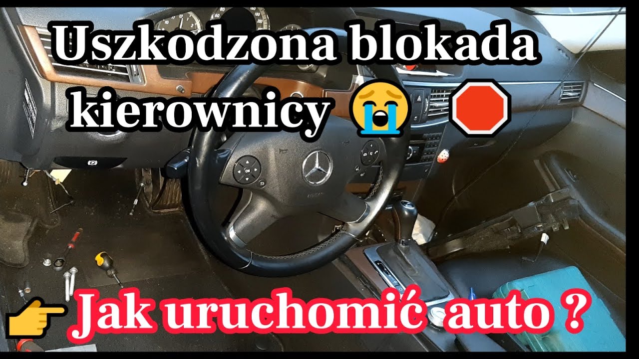 👉Uszkodzona blokada kierownicy w mercedesie😱 🛑Nie panikuj Uruchom auto
