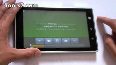 Sonix7 Android Tablet - Movie Trailers