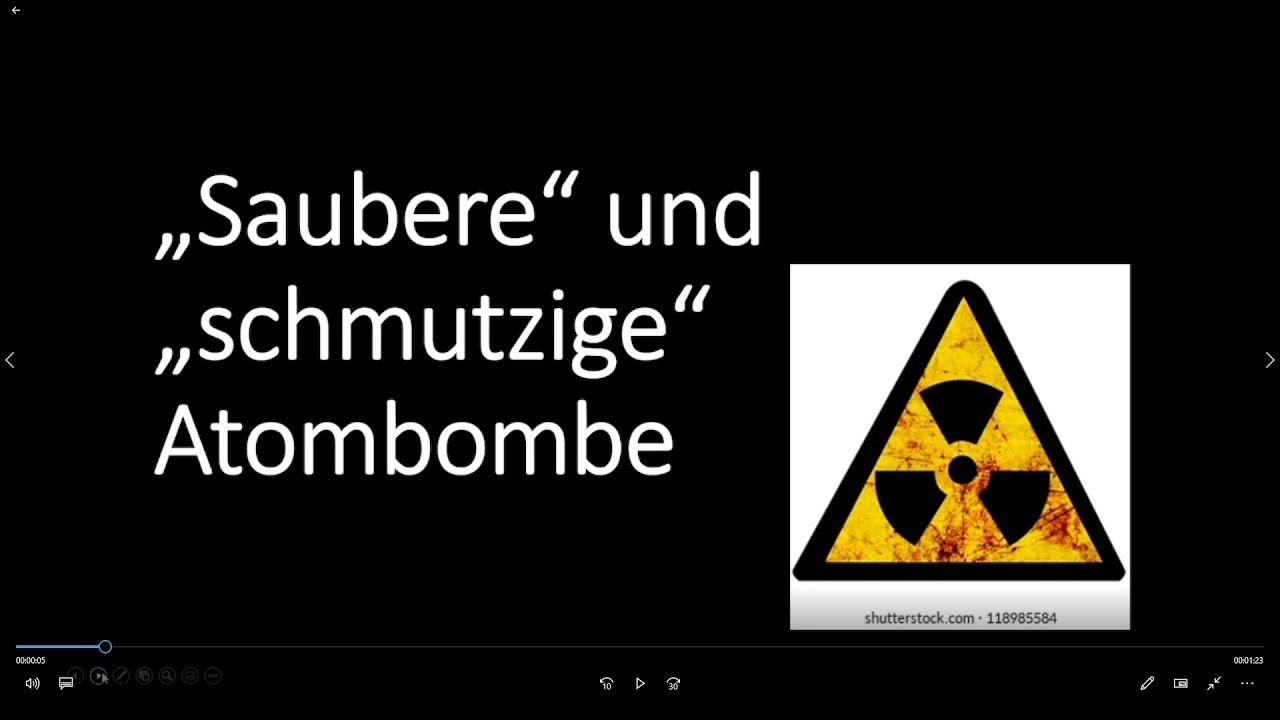 "Saubere" und "schmutzige" Atombomben