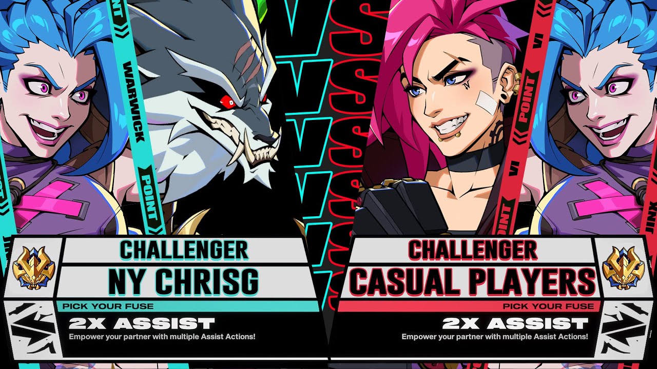 NYChrisG training Warwick + Jinx team in Casual Match - 2XKO